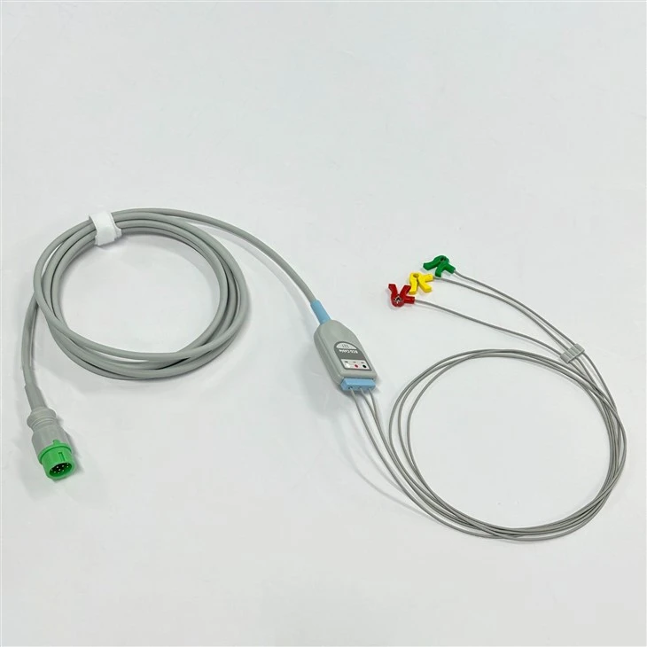 COMEN 12-Pin 3-Lead ECG/EKG Cable With Neonatal Clips high quality