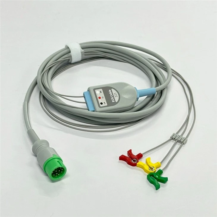 COMEN 12-Pin 3-Lead ECG/EKG Cable With Neonatal Clips suppliers