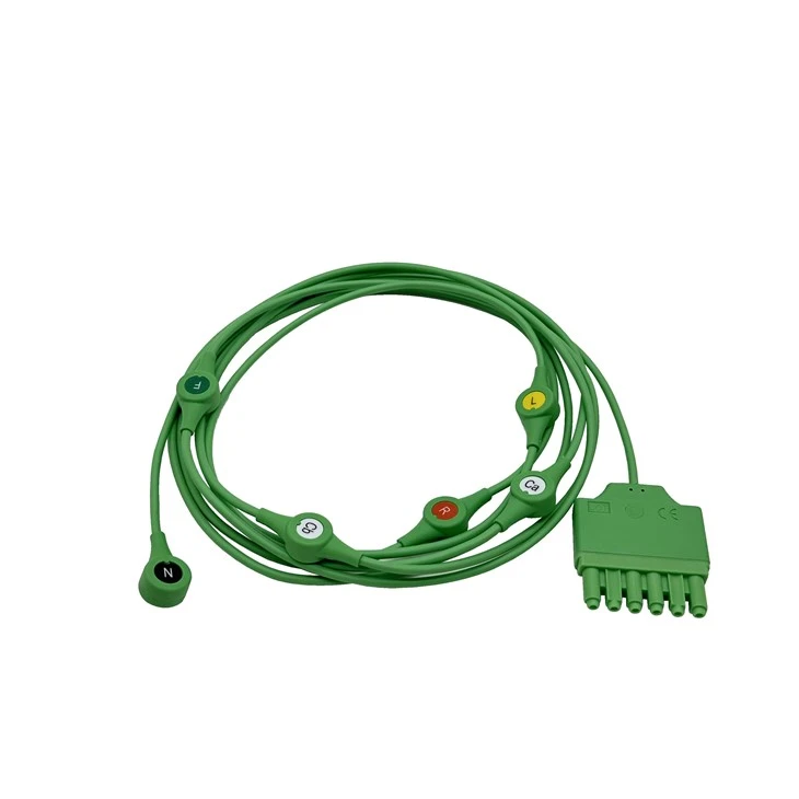 ECG Lead Wires Draeger Siemens Monolead 6 Leads Snap