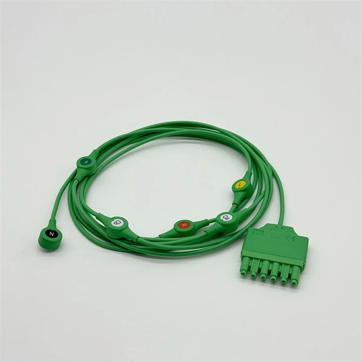 ECG Lead Wires Draeger Siemens Monolead 6 Leads Snap