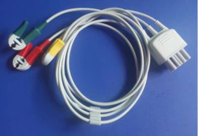 Nihon Kohden BR903P 3lead Wajer ECG kejbil għal snap, clip