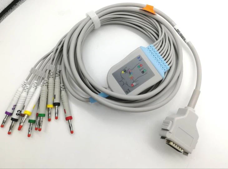 Fukuda Densih 10-lead EKG Cable ,DIN3.0,IEC,4.7K