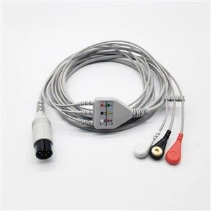 3/5 Leads 6 Pin Contec CMS 6800 CMS 8000 CMS 9000 Ecg Cable