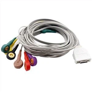 Biocare IE10 19 Pin ECG Holter Cable 12 Lead Snap Connector